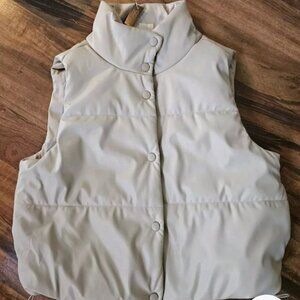 No Boundaries Faux Leather Vest Size Med